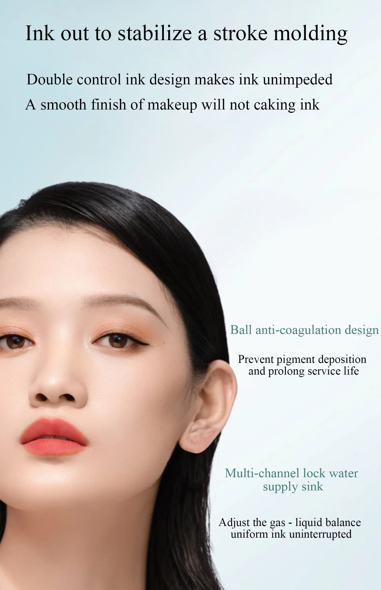 Timage eyeliner pen black liquid eyeliner pen durable waterproof stain free ultra-fine eyeliner pen 241018