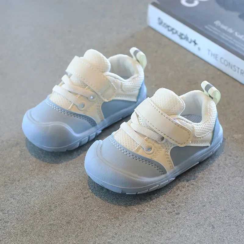 Athletic Outdoor Mesh Breathable Children Sneakers Soft Lightweight Baby Boys Girls Sport Shoe New 2024 Non-slip Toddler Kids Infant Casual Shoes H241