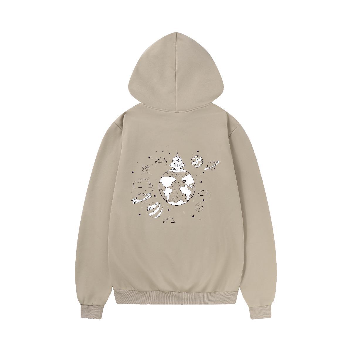 DIY Hoodie Breathable Wholesale Men Hoodie Anime Oversized US Size Tops Daily Wear 350g Cotton