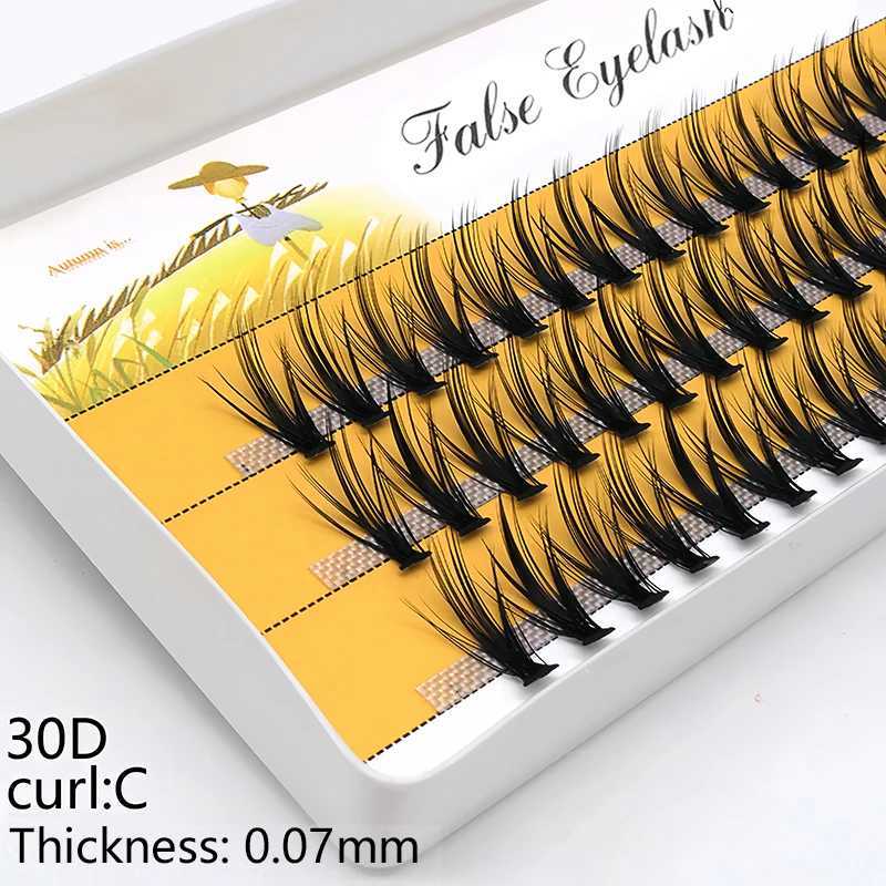60 bundles/box10/20/30D Individual Cluster Eyelash Natural Eyelash extension Russia Eyelash Cluster Makeup tool for fake EyelashXJ241019