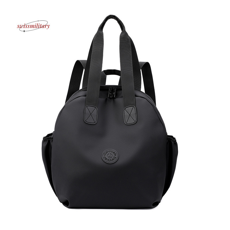 Fashionable and versatile women's leather premium texture casual handbag, lightweight travel backpack, men's backpack #26 swissmilitary