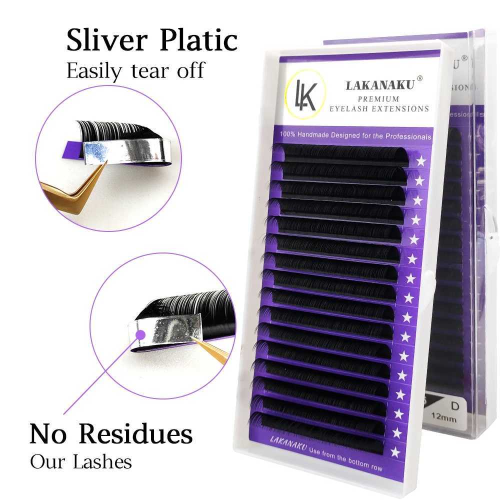 LAKANAKU 8-18mm Matte Volume Eyelashes Extensions Individual Lashes Fluffy False Eyelashes for Eye BeautyXJ241019