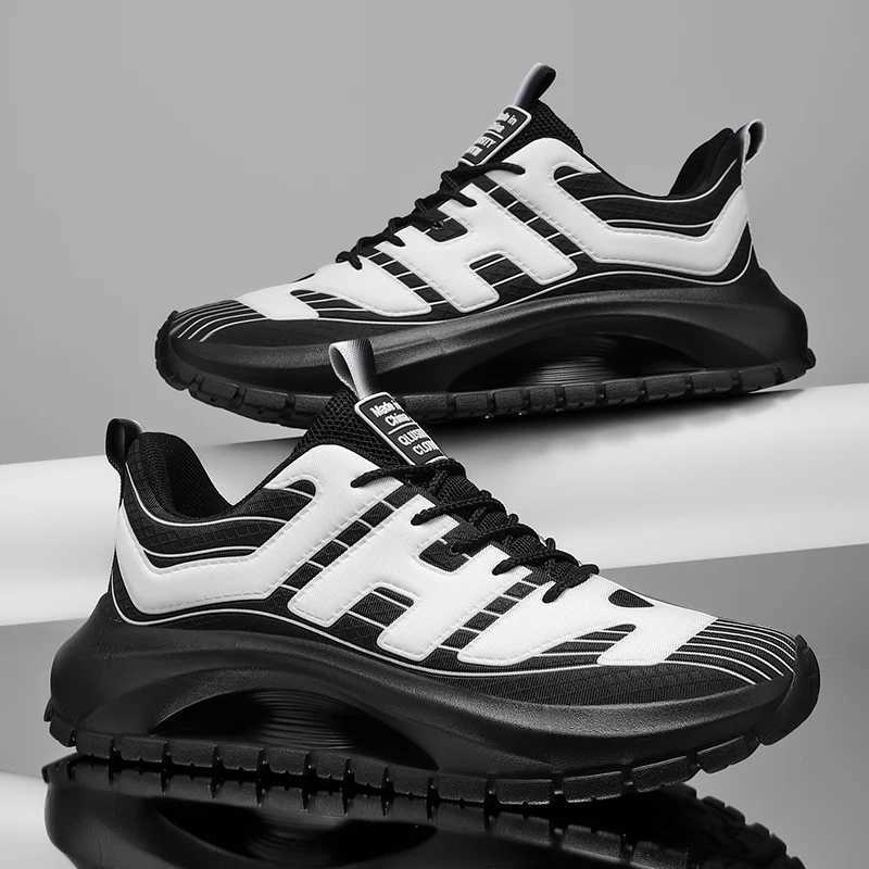 Athletic Outdoor Outdoor TN comfortable anti slip plus size running shoes mesh colored block EVA soft sole high top sports shoes H241019