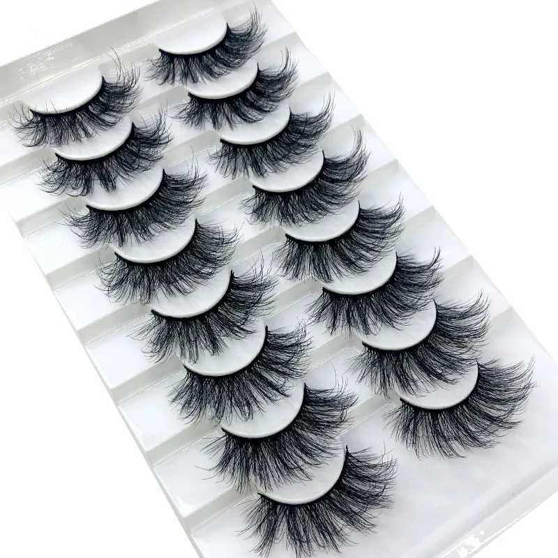 HBZGTLAD 8 pairs 15-22mm natural 3D false eyelashes fake lashes makeup kit Mink Lashes extension mink eyelashes maquiagemXJ241019