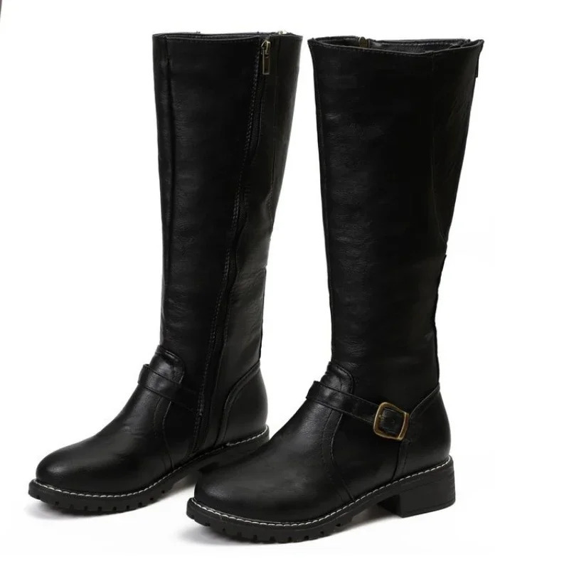 Shoes Women Boots Fashion Comfortable Waterproof Brown Long Boots for Women Plus Size Thigh High Boots Botas De Mujer 241010