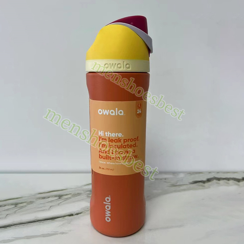 New Owala Insulated Portable Outdoor Sports Water Bottle Handheld Straw Cup