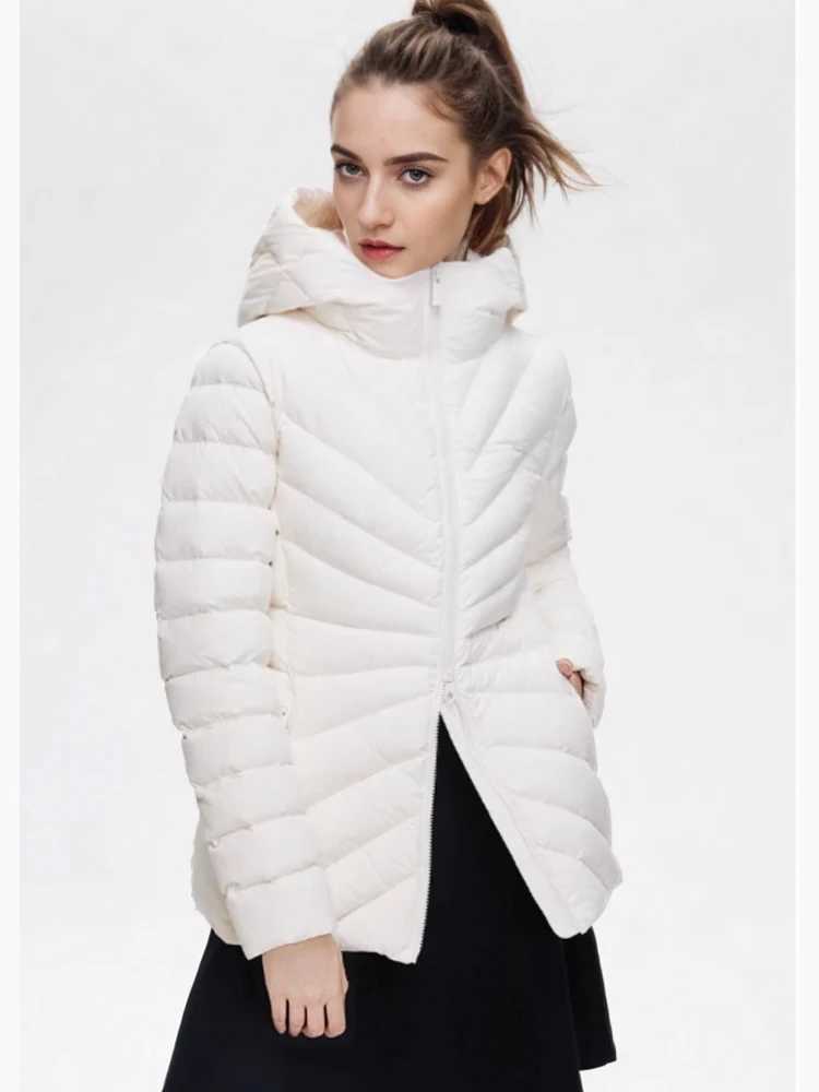 Autumn and winter puffer coat long sleeved hooded zippered down jacket with high quality and low priceX241019
