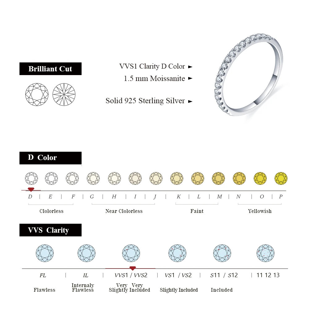 ATTAGEMS 925 sterling silver white gold round high-quality cut ring suitable for girls cocktail jewelry 241018