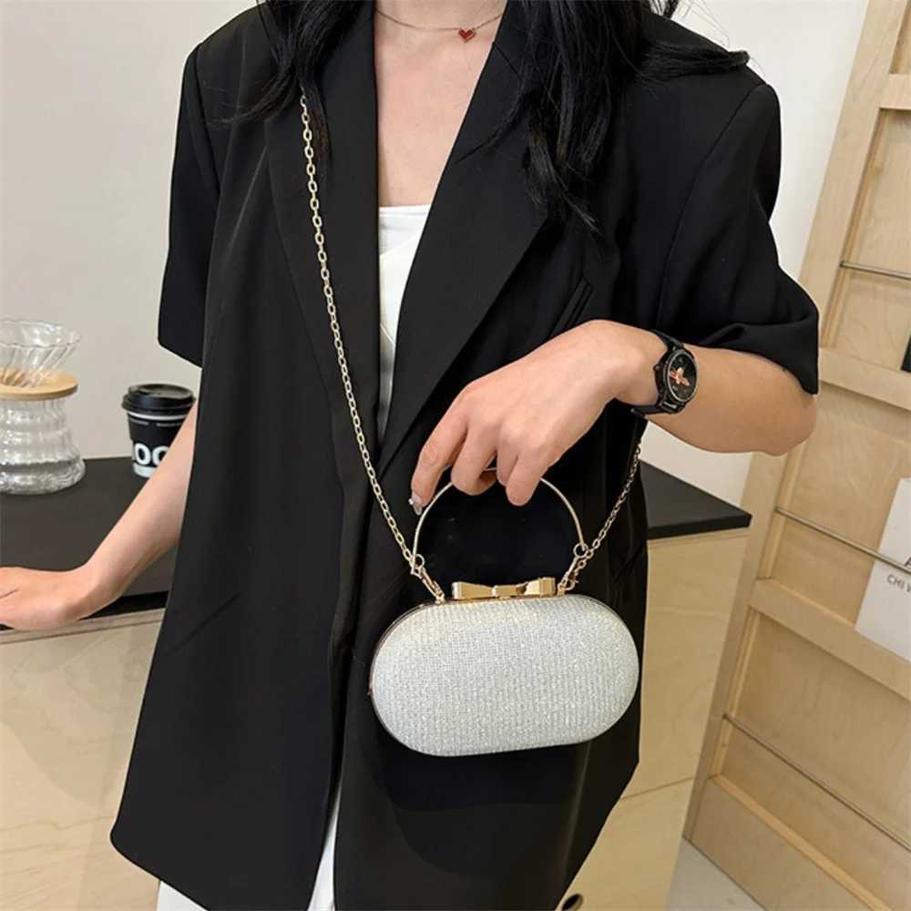 Pleated Evening Handbag Womens Top Handle Flash Day Clutch Womens Wedding Dinner Dress Clip Pack Diamond Party Money Bag New Y241019