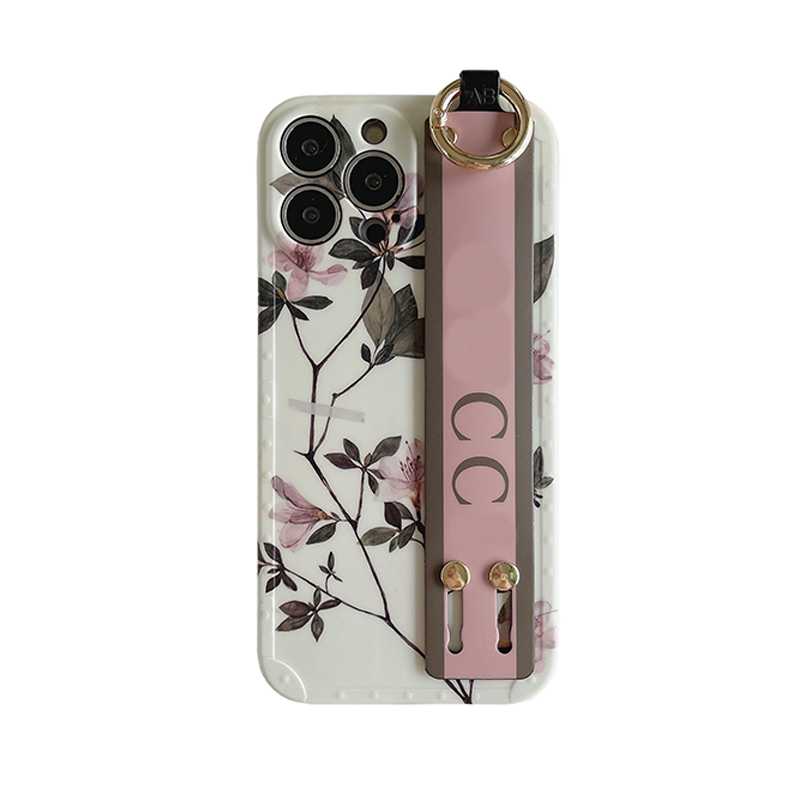 Luxury Phone Case Designer Wristband iphone Cases for apple iPhone 16 15 14 Pro Max Case 13 12 11 13ProMax Cell Phone Cases Fashion Kickstand TPU Mobile Cover GU Cases