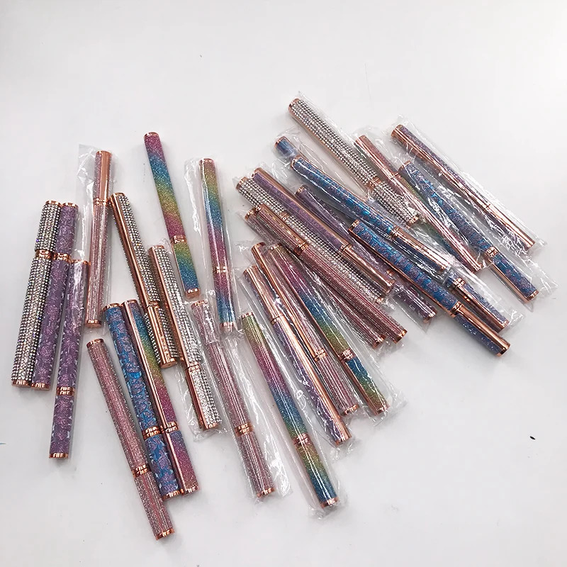Self adhesive black eyeliner pencil rhinestone eyeliner gel pen durable 241018