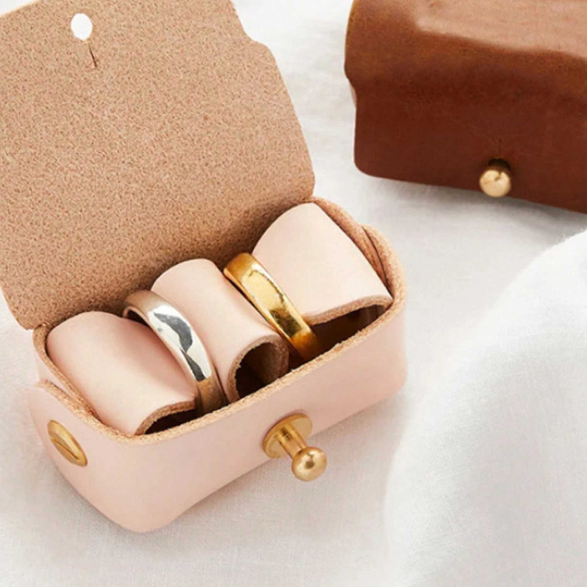 1 Wedding Ring Storage Bag Leather Pendant Collar Wedding Ring Pet Wedding Ring W241019