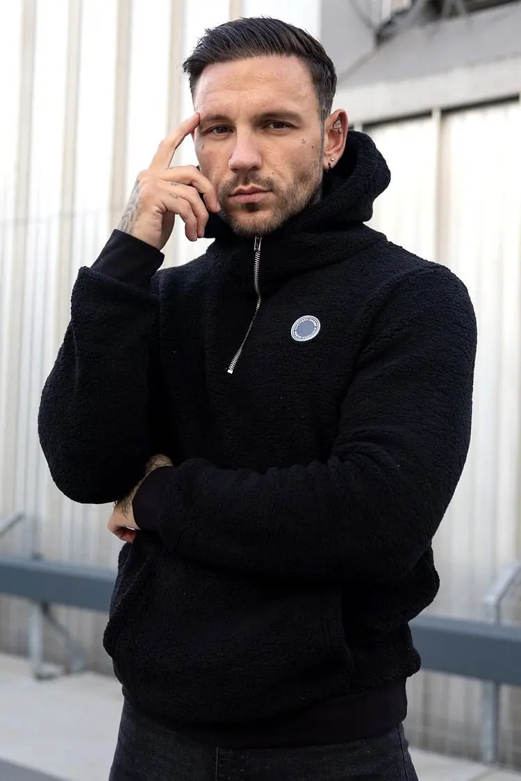 Mens Camouflage Sherpa Sportswear Fashion Pullover Wool Hoodie Mens Hoodie 241017