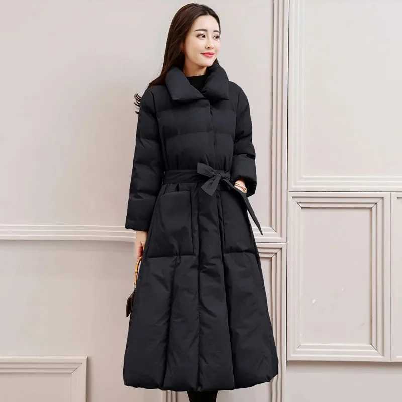 2024 New Winter Jacket Women Long Down Jackets Warm Parkas Females Casual Thick Quilted Cotton Puffer Coats Parkas OutwearX241019