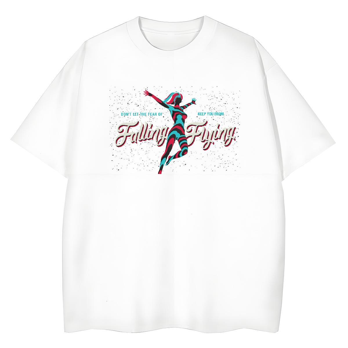 Fashion T shirt 230g Pure Cotton Breathable Crew Neck Casual Daily Wear portrait Lady T shirt Nice Custom Cartoon Top Shirts