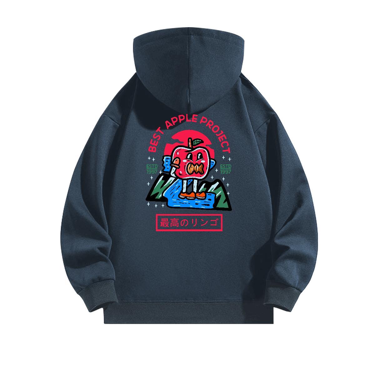 Fashion Casual Man Hoodie Long Sleeve Drawstring Loose Fit Men Hoodie Graphic Tops Hoody Sports Casual Thick Plush