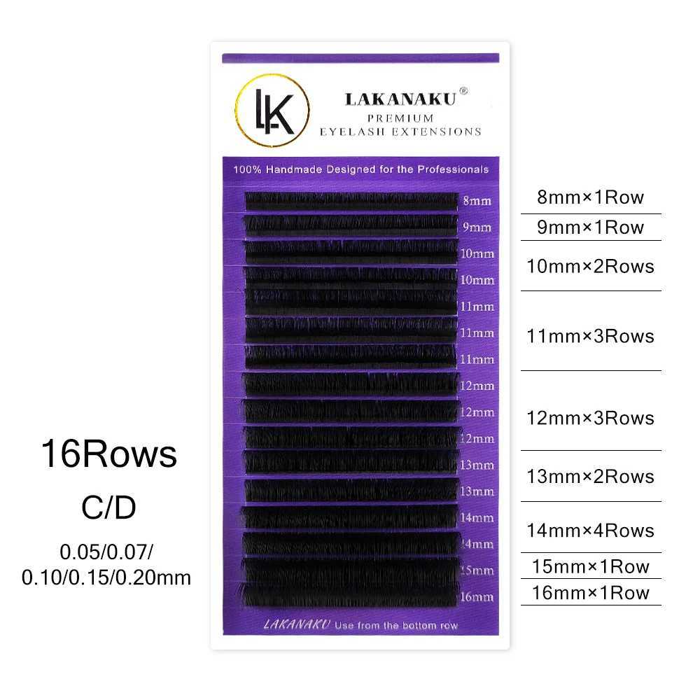 LAKANAKU 8-18mm Matte Volume Eyelashes Extensions Individual Lashes Fluffy False Eyelashes for Eye BeautyXJ241019