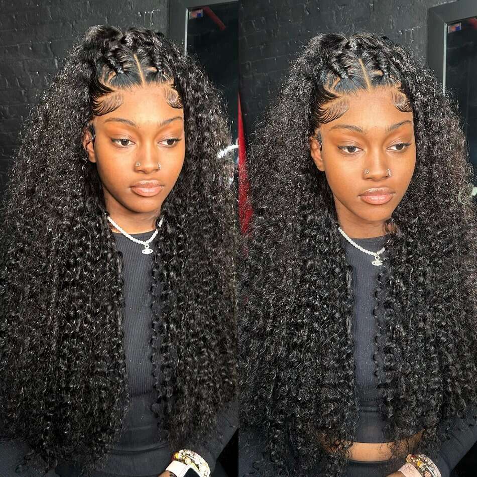 Water Hd x Wave Ready to Wear Human Hair Wigs Loose Deep Lace Front Wig Curly Glueless For Women