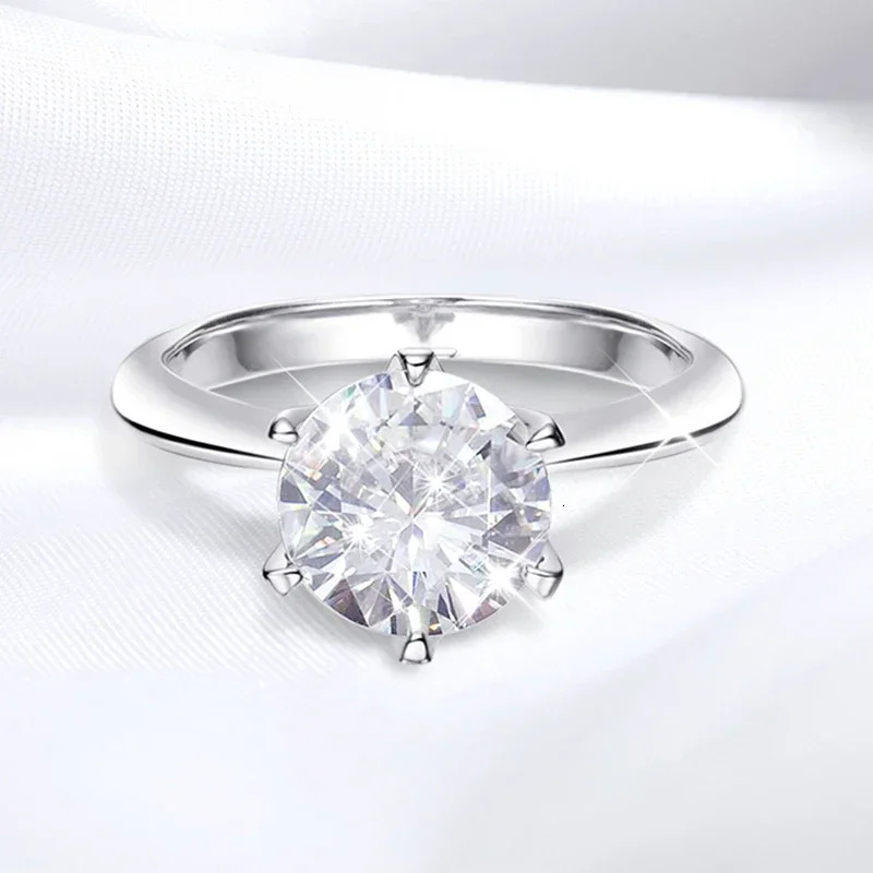 Smyoue GRA Certified 1-5CT Ring VVS1 Laboratory Diamond Card Ring Female Engagement Promise Wedding Band Jewelry 241007