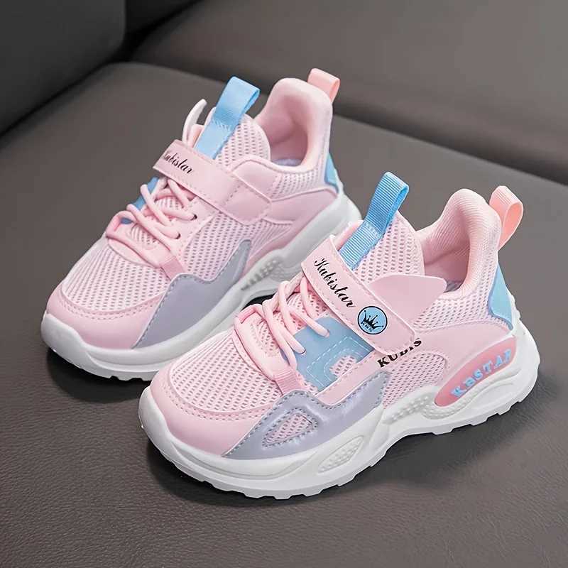Athletic Outdoor Childrens sports shoes girls school casual shoes outdoor breathable running shoes lightweight velvet anti slip childrens shoes H24101