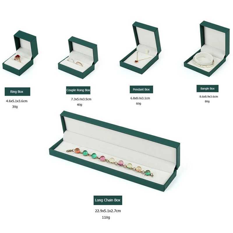 Best Leather Jewelry Ring Earrings Bracelet Pendant Necklace Gift Display Packaging Box Jewelry In Stock Storage Organizer W241019