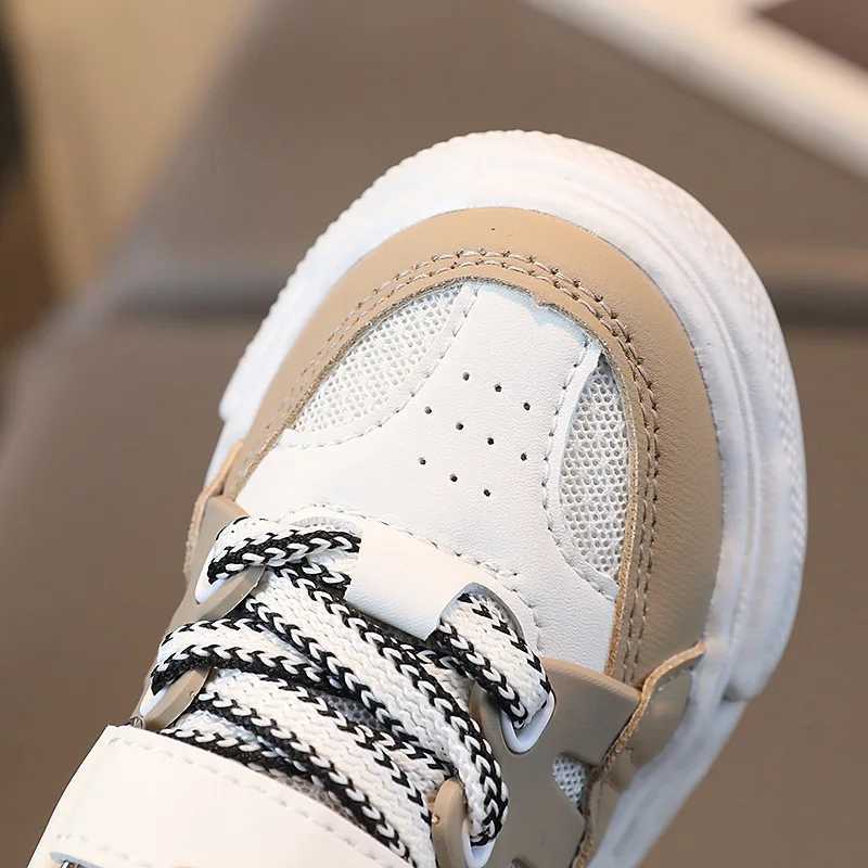 Athletic Outdoor Childrens Sports Shoes 2024 Spring Girls and Boys Breathable Sports Shoes Childrens Outdoor Running Shoes Childrens Apartment 22-31 H