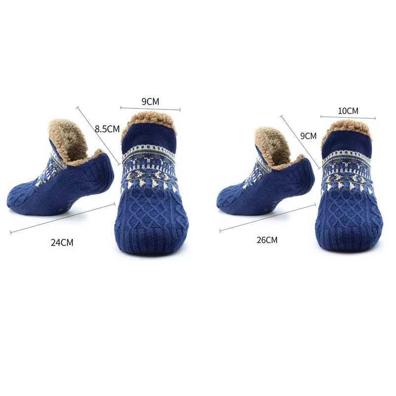 Fall and Winter Floor Socks Home Warm Women Men Socks Snow Socks Sleep Carpet Socks Slippers Socks Men Non-slip Yoga Socks 2024XJ241019