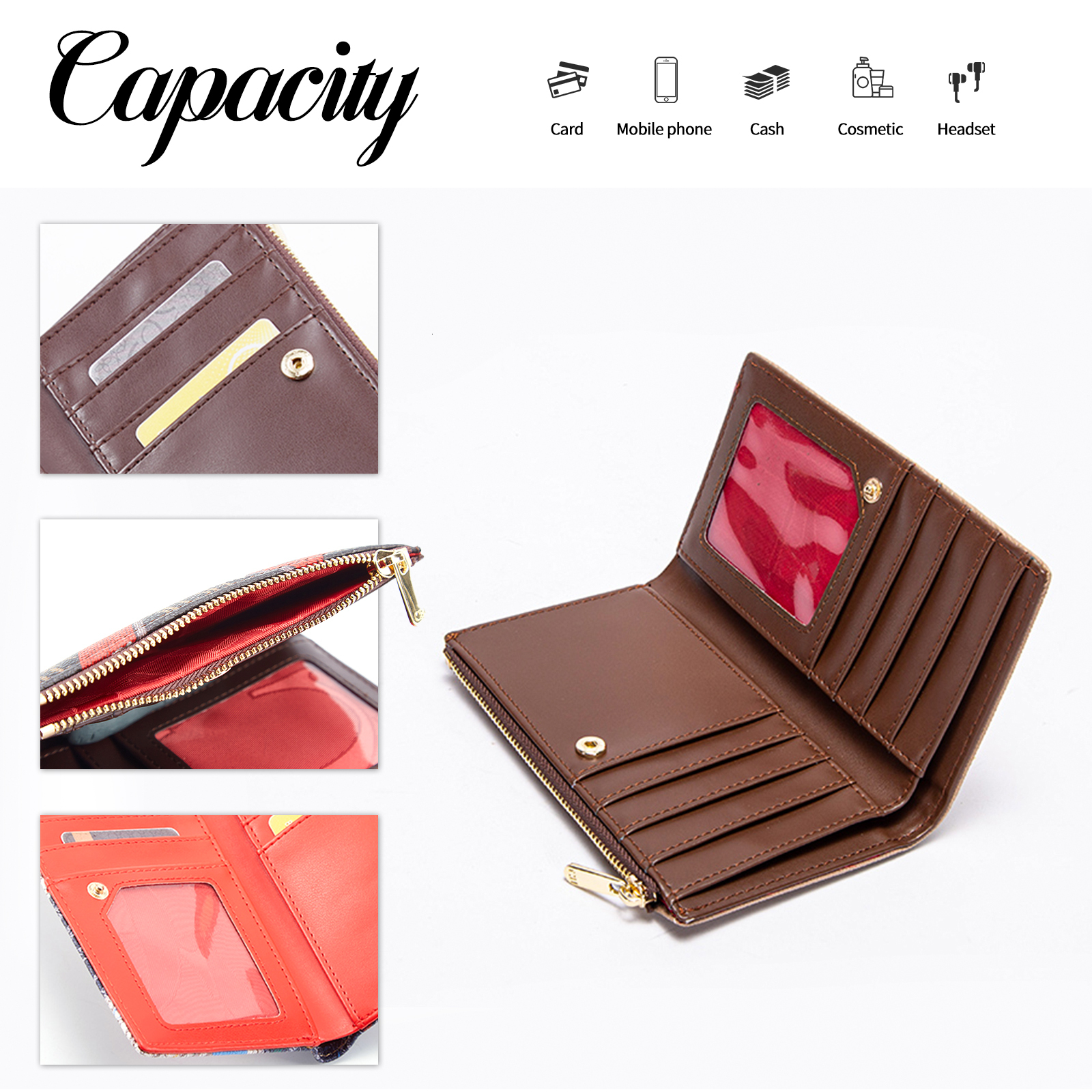2024 Fashion Classic Women's Wallet Letter Cartoon Pattern Exquisite Craftsmanship, Multiple Styles to Choose from
