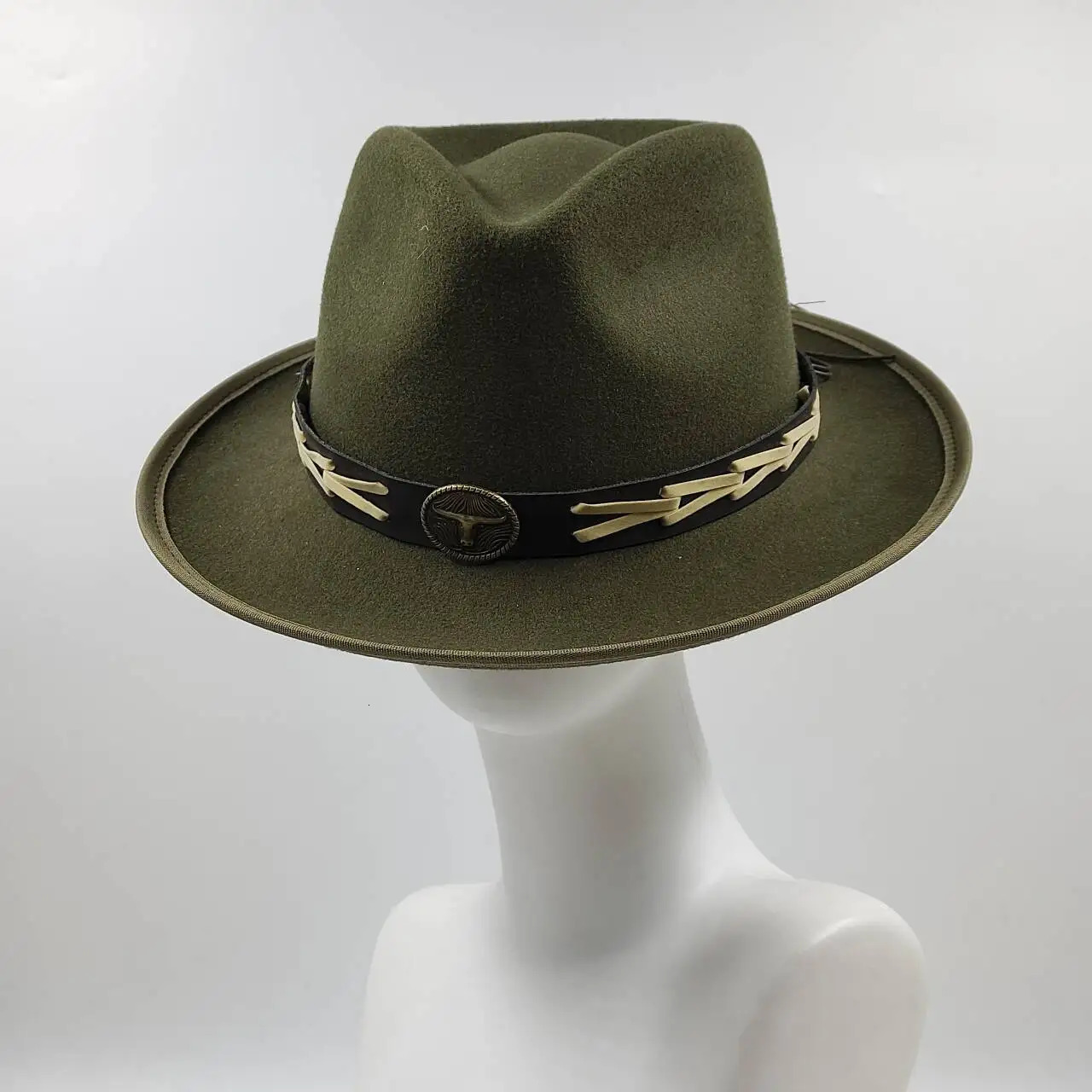 Feather Fedoras Hat Mens and Womens Black Felt Wide Brim Jazz Hat Gentlemens Hat Plum Blossom 8 Poker Card Design Fedora Hat 241018