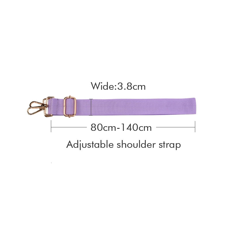Adjustable Nylon Bag Straps for Womens Crossbody Messenger Shoulder Bags Colored Accessories Handbags Belts 241017