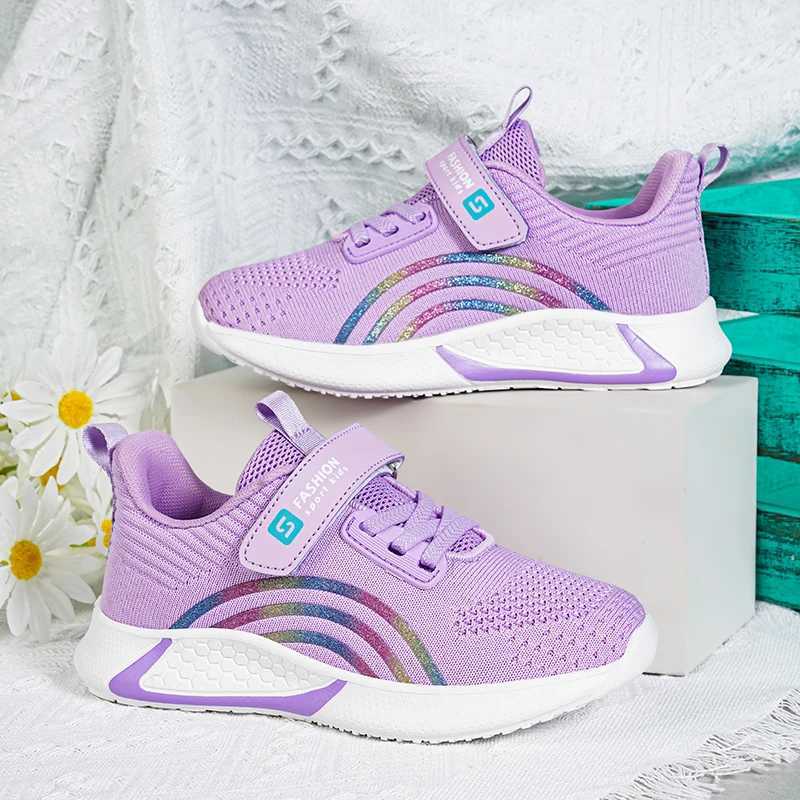 Athletic Outdoor Spring and autumn childrens shoes baby girls casual sports shoes breathable soft non slip walking and running sports shoes size 26-38