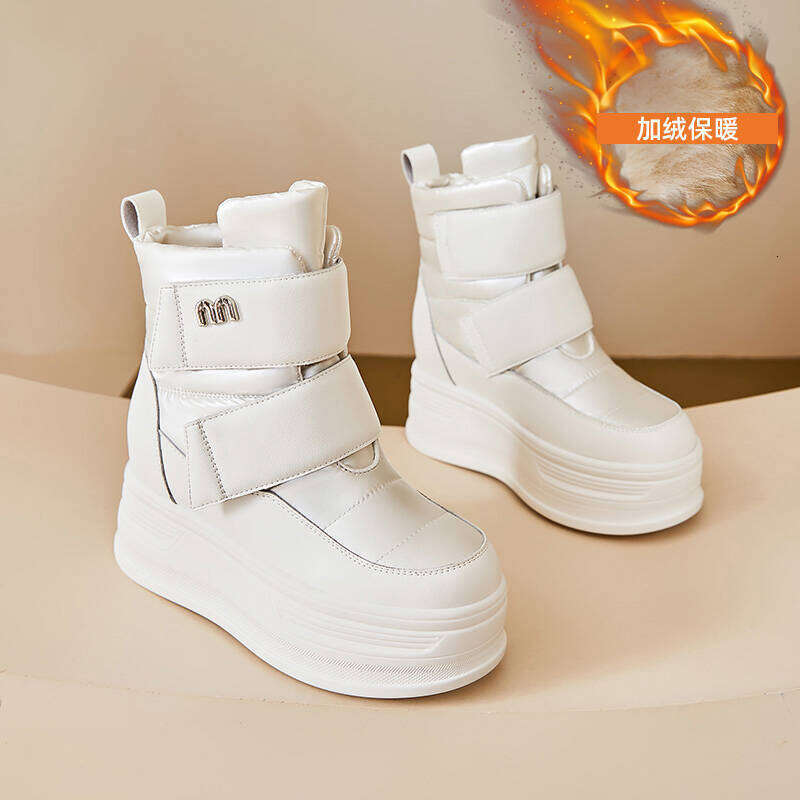 Fashion Snow Boots For Women In The Autumn And Winter 2024 New Style With Anti Cold Insulation And Plush Cotton Boots Thick Soled And Internally Raise
