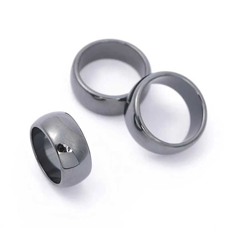 6-12 female hematite ring non-magnetic natural stone finger ring geometric design finger ring party jewelry gift Y241019