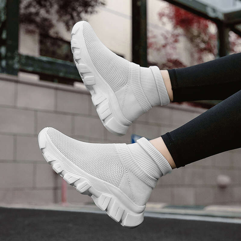 Ultralight Running 45 Size Mens Trainers Fashion Breathable Sock Sneakers Woman High top Sport Sneaker Platform Shoes
