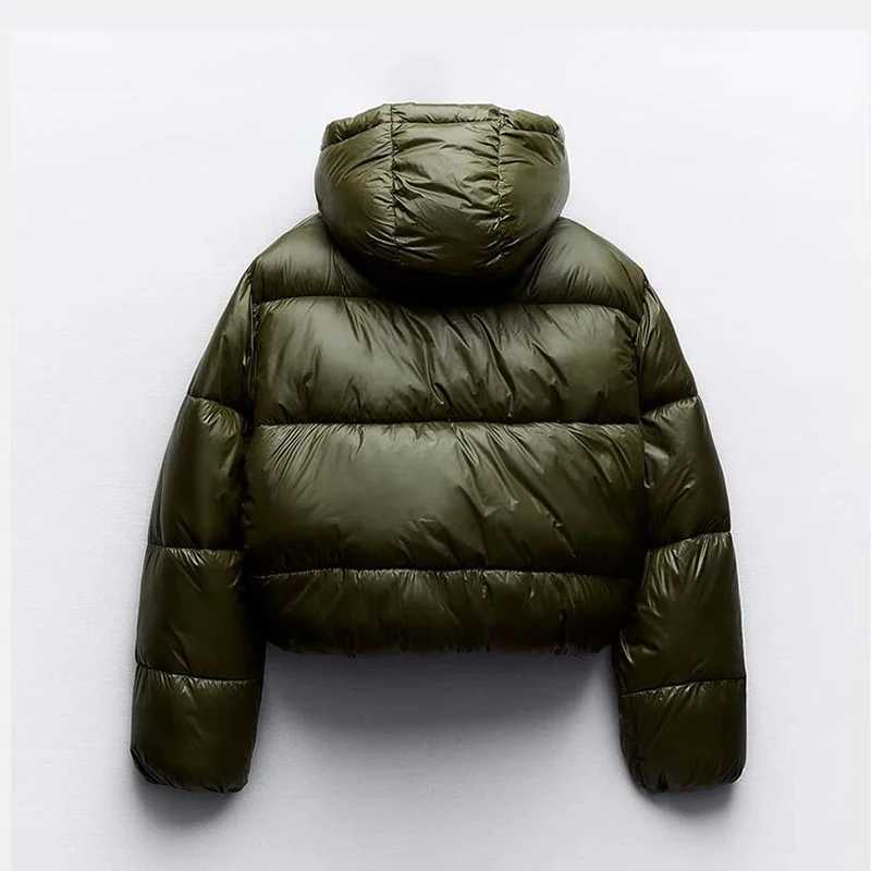 Women's Down Parkas Winter New Eomen Warm Puff Jacket CottonThick Warm Autumn Womens Hooded Sled Pocket Loose Oversized Coat Y241019ZXGP