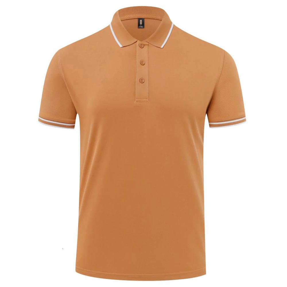 High quality striped polo shirt mens wholesale short sleeved classic business collar mens Playeras polo shirt mens 241018