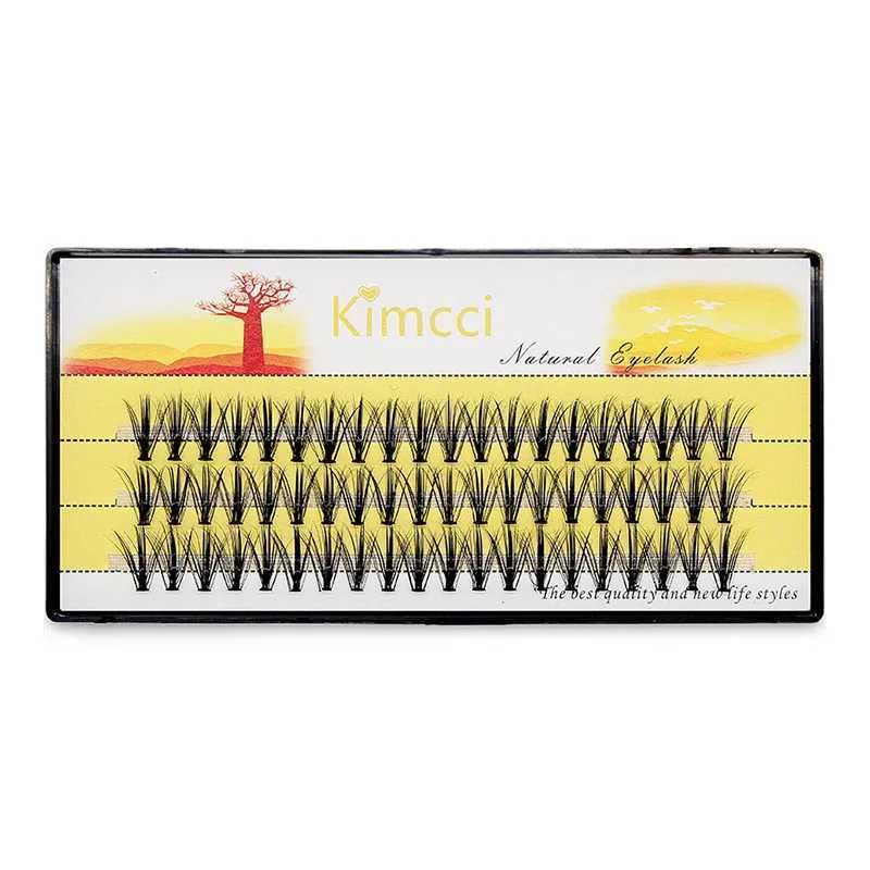 Kimcci 20D Natural Long Individual Eyelash Extension Cluster Faux Eyelashes 60 Bundles/box Professional Makeup Mink Flare LashesXJ241019