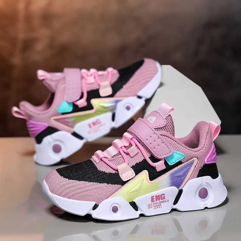 Athletic Outdoor Boys Girls Sneakers Kids Tennis Shoes for Walking/Running Lightweight Breathable Gym Shoes Outdoor H241019
