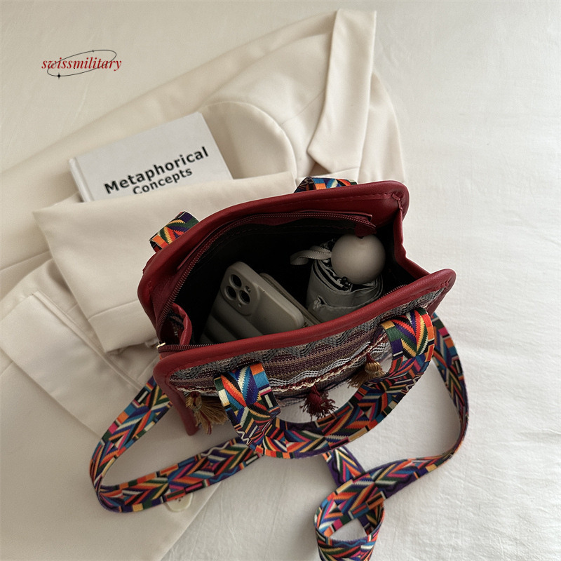 Minority shoulder 2024 new Bohemian style minimalist niche crossbody bag for women traveling abroad #15 swissmilitary