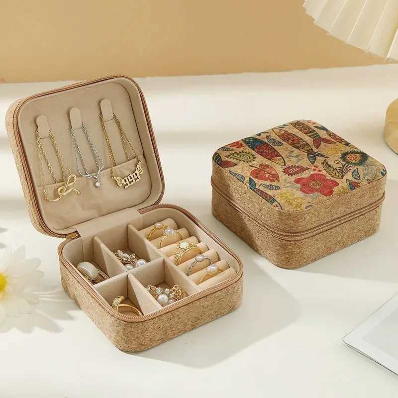 Jewelry organizer showcases travel jewelry boxes portable jewelry boxes travel earrings rings storage boxes W241019