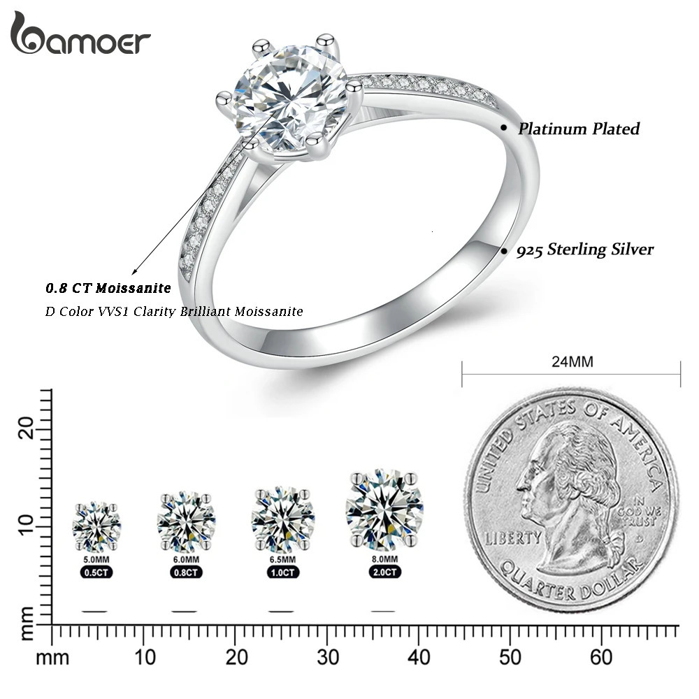 D Colored Ring Womens Diamond Ring 925 Pure Silver Engagement Ring Exquisite Jewelry 241007