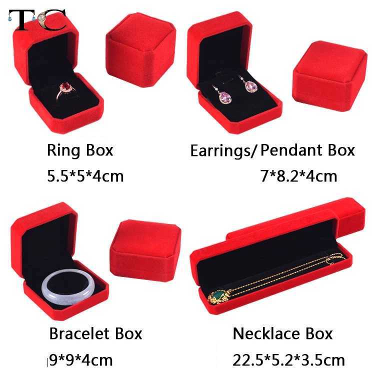 Ring Box Necklace Packaging Organizer Jewelry Packaging Bulk Gift Box Earring Bracket Gift Box Necklace Organizer W241019