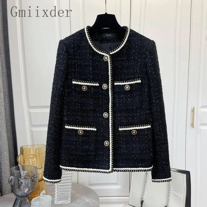 Korean Fashionable Jacket Women Autumn Winter Plus Size Coat Men Womens n Niche Loose Versatile Tweed Top Aesthetic 241019