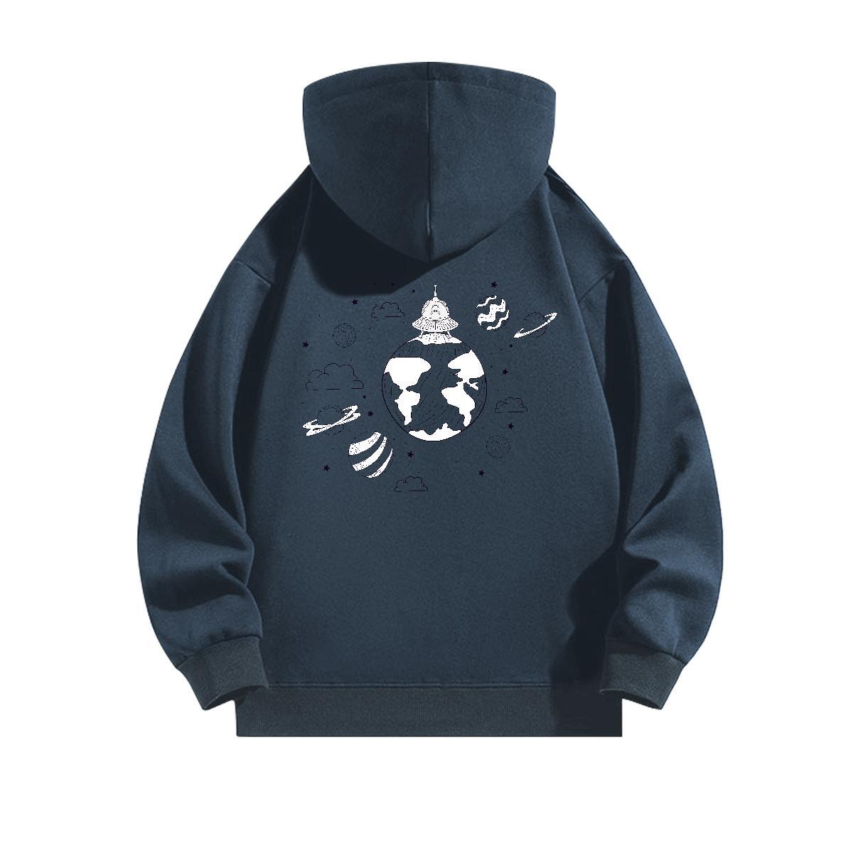 DIY Hoodie Breathable Wholesale Men Hoodie Anime Oversized US Size Tops Daily Wear 350g Cotton