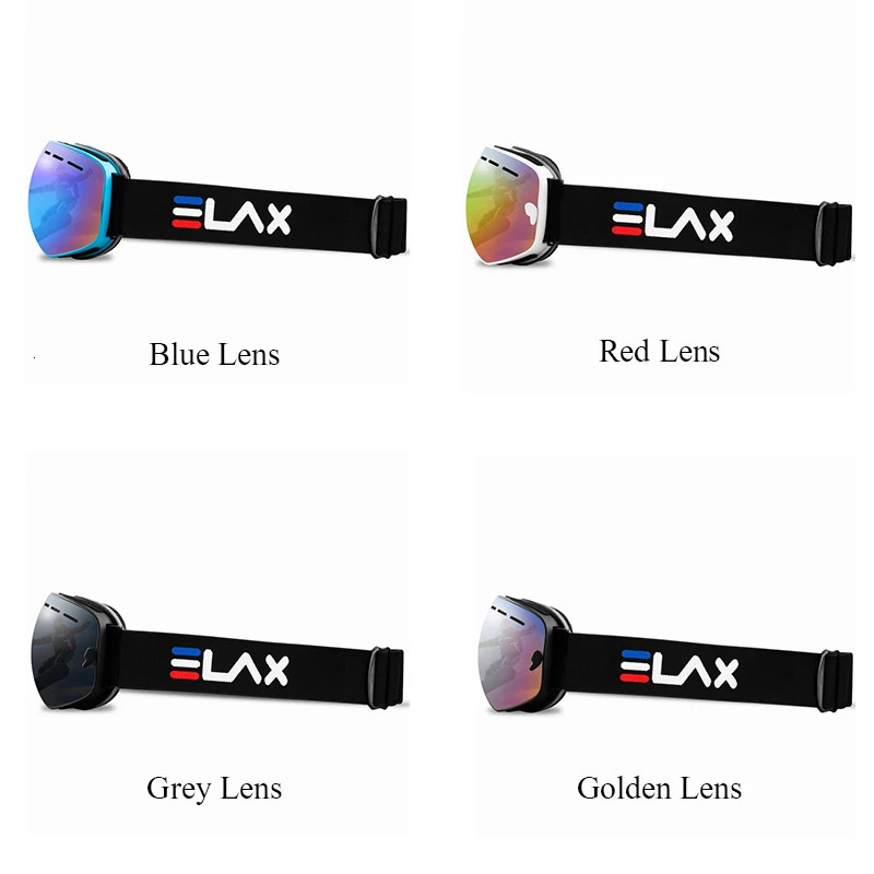 ELAX double-layer anti fog ski goggles snowmobile ski mask ski goggles 241018