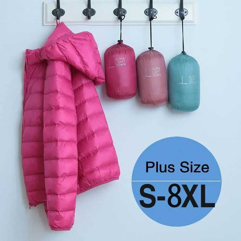 26 Colors Purple Women Jackets 2023 New Spring Winter White Duck Down Warm Ultra Lightweight Packable Puffer Coats Female ParkasX241019