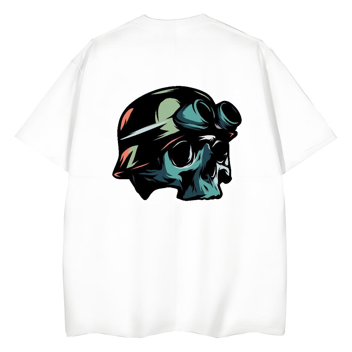 New T-Shirts 100% Cotton 230g Short sleeve Soft Casual Sport skull Lady T shirt Free Shipping Cartoon Print Top Tees