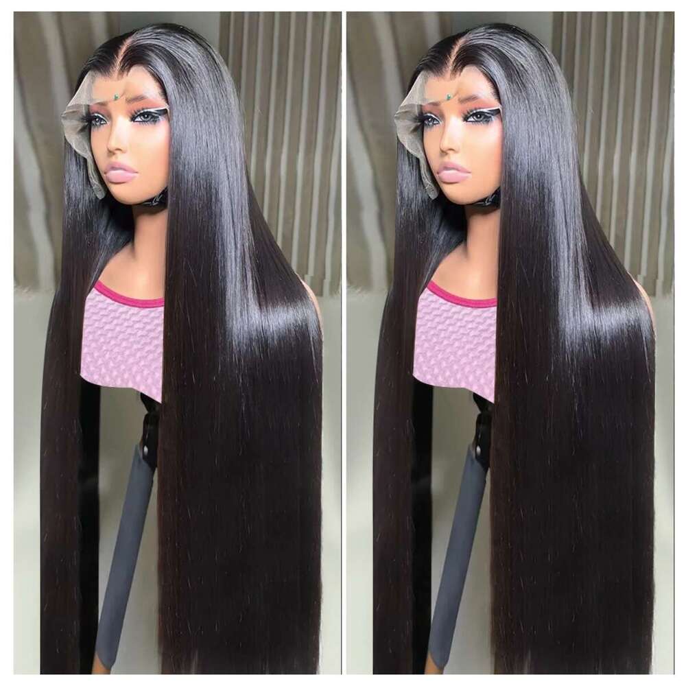 POKER FACE 30 40 Inch Bone Straight 13x4 13x6 Transparent Lace Front Human Hair Wigs Brazilian 250 Density Frontal Wig