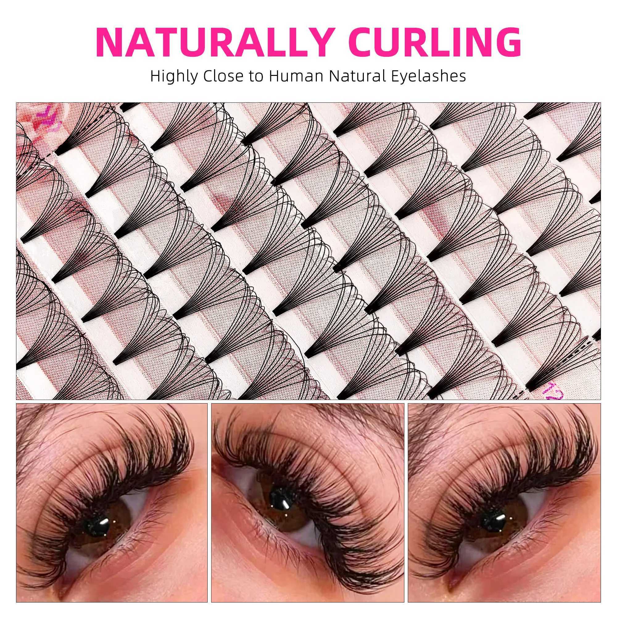 Tbestt Silk Short Stem Premade Volume Fans 8D 10D Soft Matte Russian Volume Lashes Fans Cashmere Individual Lash ExtensionsXJ241019