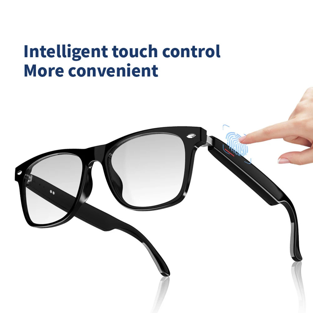 2-in-1 earphones smart glasses Bluetooth audio calling AI voice noise reduction music glasses waterproof ser microphone calling glasses 241019 ww12